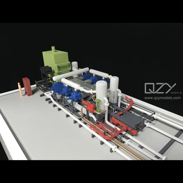 SGS ROHS Production Line Model Architecture Scale Model 1/30 Liquid Cooling And Recycling