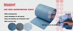 China Nonwoven wiper fabric of spunlaced non wovens wipes spun lace Lint Free Gloves on sale