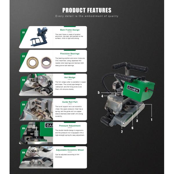 Dual-Purpose CX500L Hot Wedge Welding Machine Same Side Both Side Film Feeding