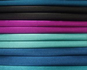 China Stretch satin fabric, Polyester spandex stretch satin fabric on sale
