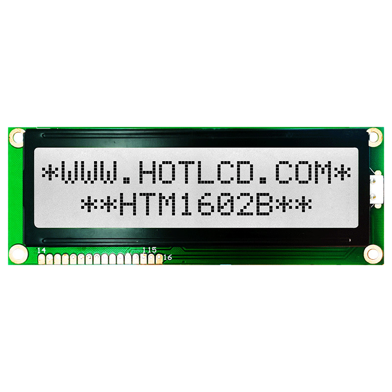 16x2 Medium LCD Character Display With Green Backlight HTM1602B
