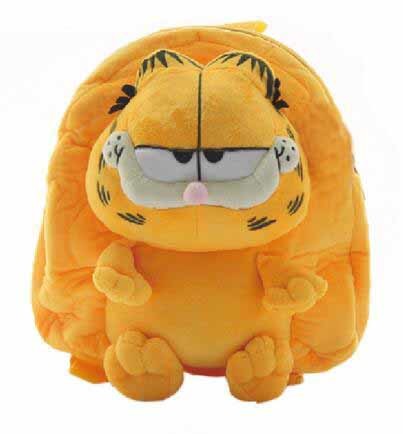 Eco - Friendly Yellow Garfield Kids School Backpacks CE Approved For Children