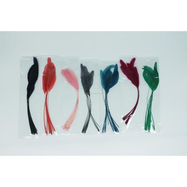 8-10 inch Chicken Feather Party Decoration Stripped Coque Create a Stunning Atmosphere