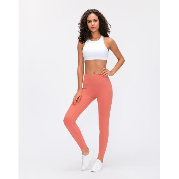 Finished High Waisted Squat Proof Leggings Breathable Full Length Yoga Pants