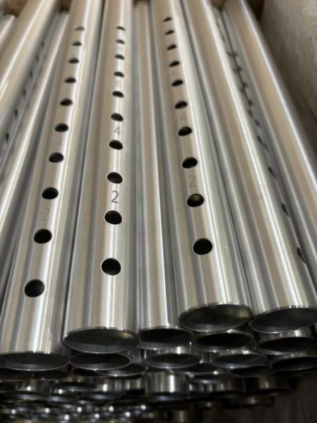 Quality Laser Marking Brushed Stainless Steel Support Round Tube For Portable Foldable Multifunctional Bed Massage Beauty for sale