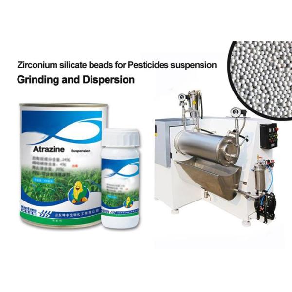 Pesticides Dispersion Horizontal Sand Mill Grinding Media Zirconium silicate beads 2.8-3.0mm