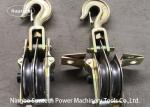 Two Open Type Hook Pulley Block 30kN Conductor Stringing Tools