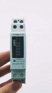 China Single phase mini din rail kwh meter active energy meter on sale