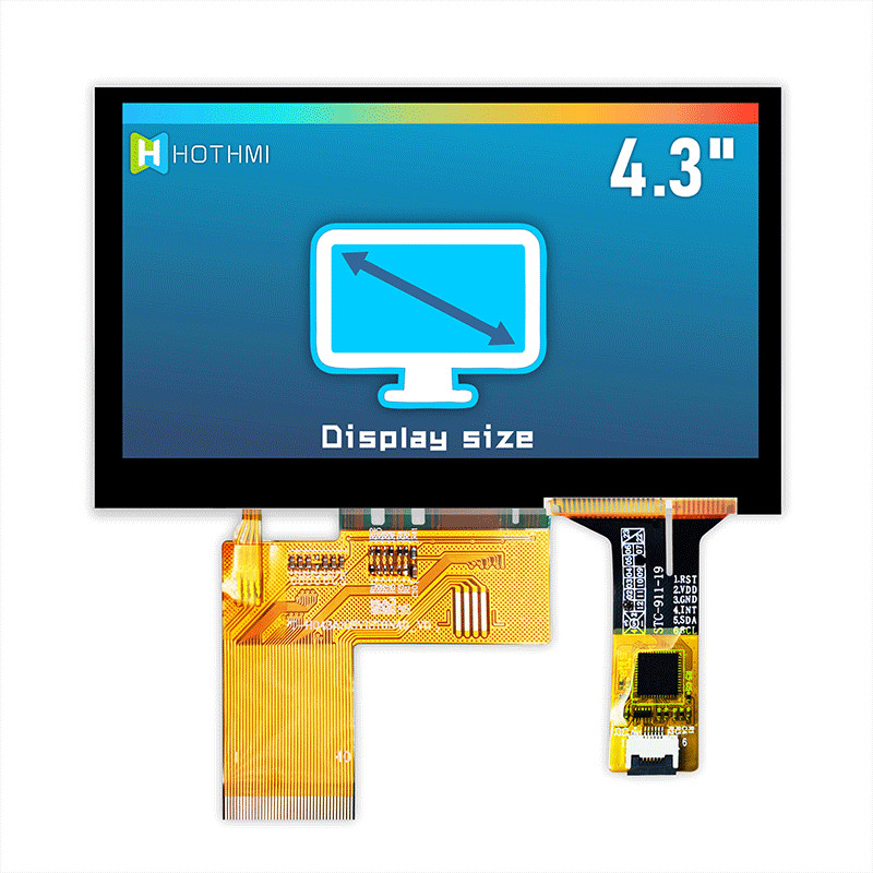 800x480 4.3 Inch TFT LCD Display Module Capacitive Touch Screen Module Pcap Monitor