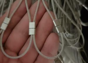 1.2mm SS 7*19 Mesh Size 20mm Flexible Stainless Steel Cable Mesh For Fence