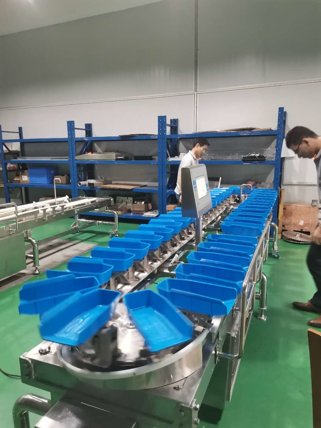 Conveyor Belt Weight Sorting Machine Chicken Wing Fish Grader Circular Multi Weight Sorting Machine With Conveyor Belt
