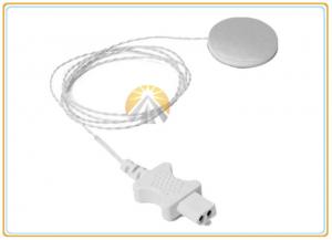 China Medical Skin Temperature Probe , 2 Pin Plug Connector Disposable Temperature Sensor on sale