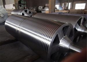 China Grooved Press Roll Paper Machine Parts Grooved Roller For Papermaking on sale