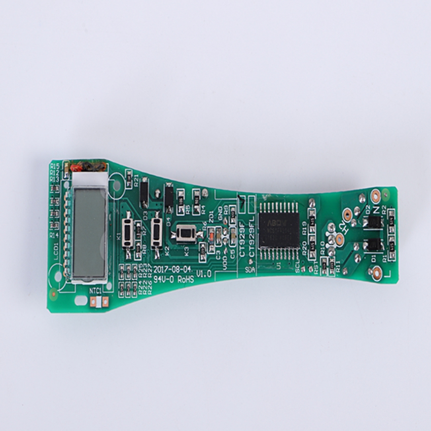 Professional Smart Prototyping PCB Assembly ENIG Immersion Gold Surface Finishing For Hair Straightener