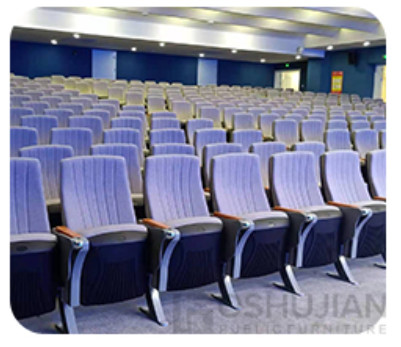 Anti Electrostatic Movie Theater Seat , Removable Folding Auditorium Chairs