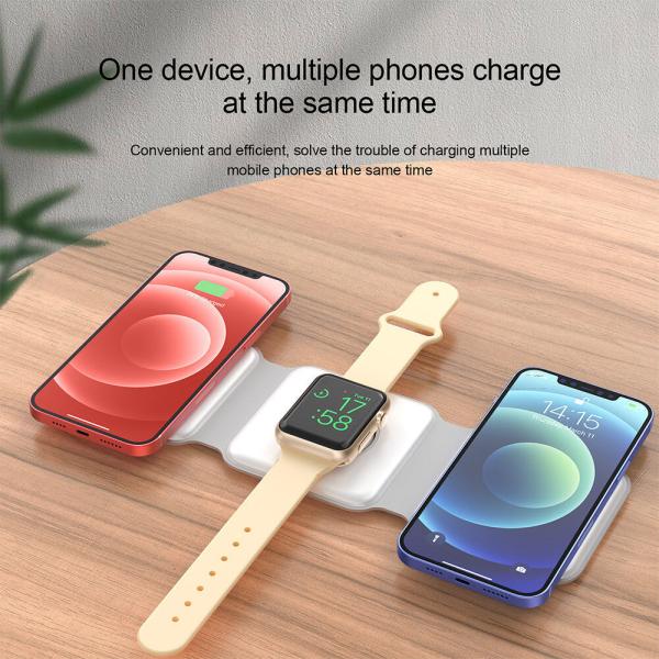 128g Lightweight Foldable Wireless Charging 10W With Dual Light Display design