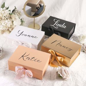 Wholesale Rigid Magnetic Ribbon Closure Underwear Clothing Lingerie Gift Box Packaging from china suppliers