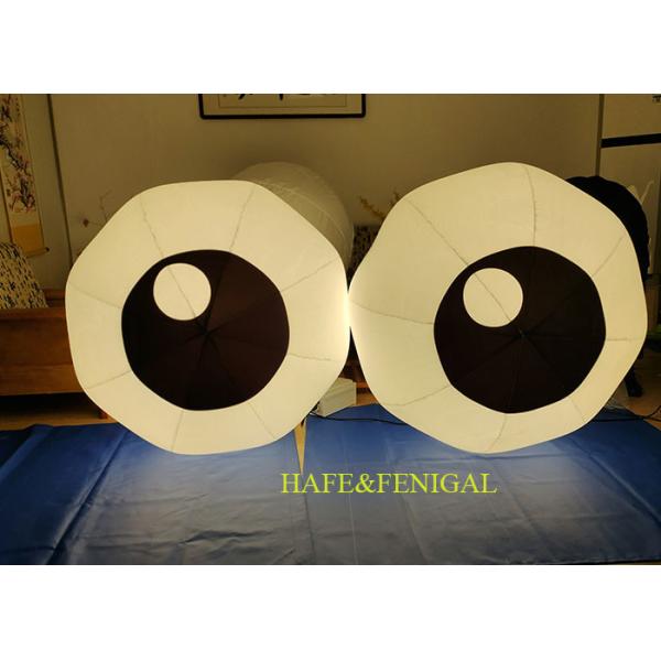 Inflatable Eyes Balloons Hanging In Trees With Built-In Fan Or Air-Sealed Design