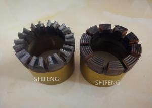China Hollow HQ Diamond Core Drill Bit , Diamond Core Cutting Bits Fast Drilling Speed on sale