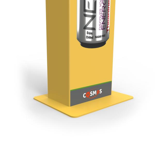 Fashion Style Metal Energy Drink Auto Lift Vertical Vendor with Price Panel