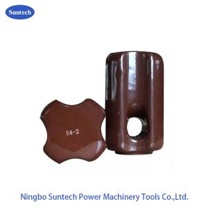 Wholesale Electrical Ceramic Transmission Line Insulator Glazed Strain 600V from china suppliers