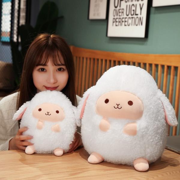 23cm 30cm Eiderdown Cotton Filled Sheep Plush Toys Pillows