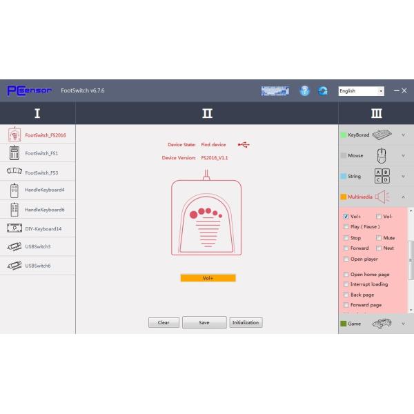 Plastic 5V USB Foot Switch For Laptop Medical Equipment Office Play Game