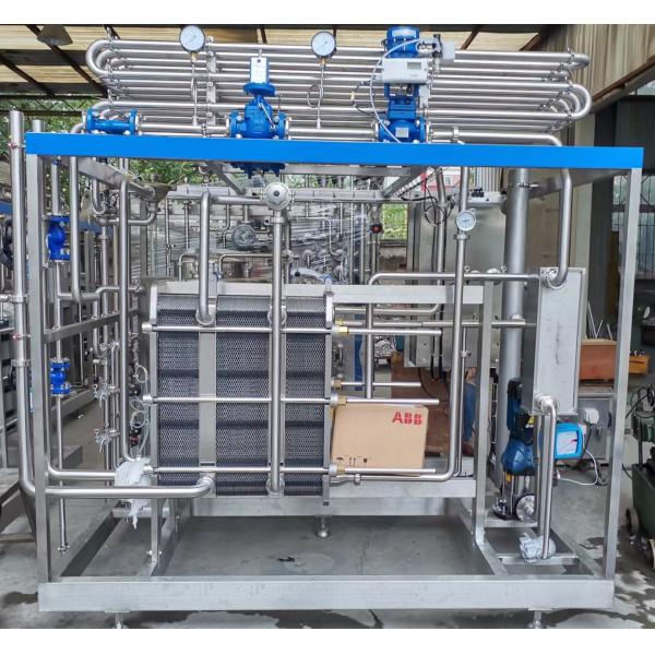Fully Automatic Or Semi-Automatic Pasteurizer Machine Customized 500-20000L/H Sterilizer For Fruit Juice Production Line