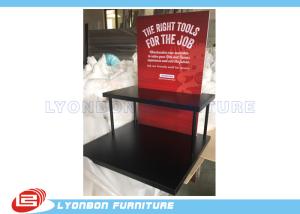 Wholesale Black Knives display stand with 2 shelves and 4 metal support tubes and foam board from china suppliers