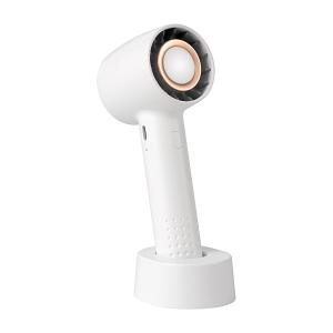 China White Rechargeable Table Fan High Wind Turbine 2000mAh Mini Portable USB Fan on sale