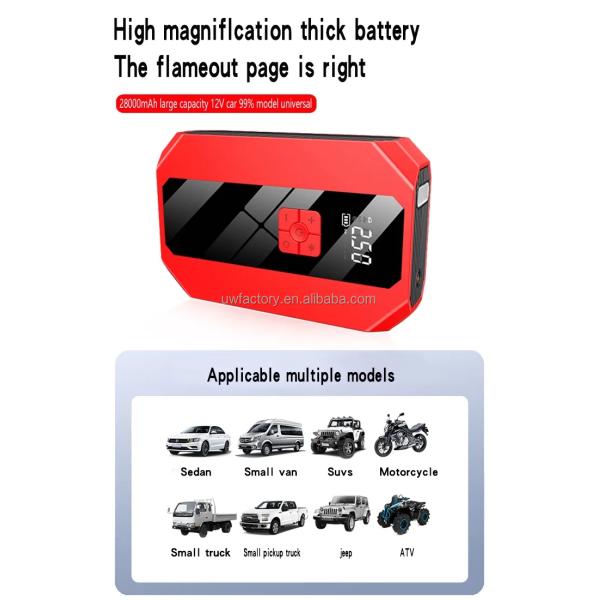 CAR POWER STATION Mini Multi-Function Automotive Portable Car Battery Jump Starter for Versatile Applications