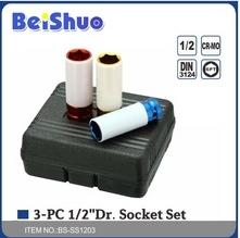 Quality 3PCS SOCKET SET SOCKET WRENCHES TOOL BOX BITS BOX for sale