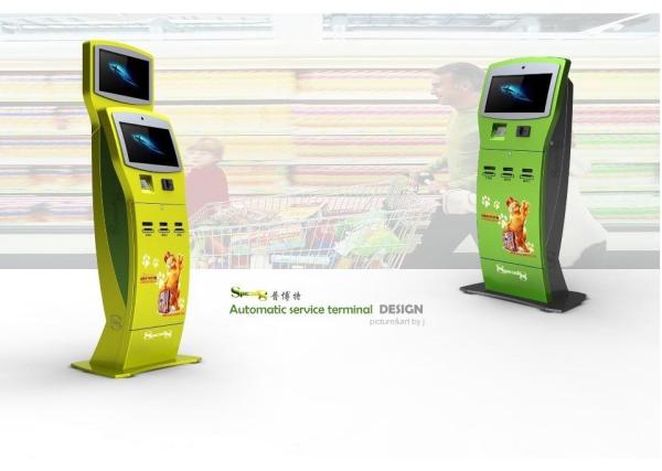 Quality Custom Infrared / Resistance / Capacity Touch Screen Self Check In Kiosk With Card Printer for sale