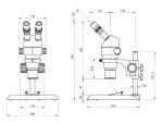 Parallel Optical Path Stereo Zoom Microscope 8X to 80X Trinocular Stereo