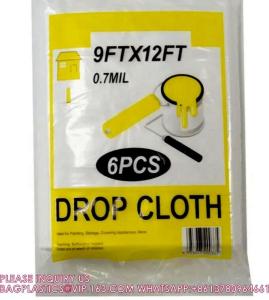 Wholesale HDPE/LDPE Plastic Cover Sheets For Painting Custom Made Drop Sheet dust sheet drop cloth dust cloth dust cover from china suppliers