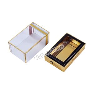 PVC Window Cologne Sample Box Custom Design Fragrance Sample Box