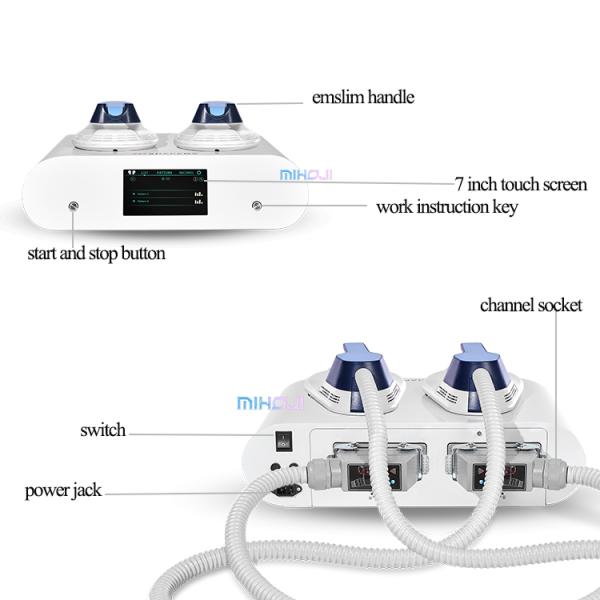 peface 2 Handles EMS Body Slimming Machine 150Hz For Enhanced Muscle