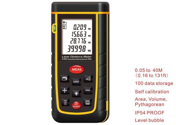 Quality 10 key 40M Laser Distance Meter Rangefinder Range Finder Electronic Ruler Digital Tape Measure Area volume Tool Bubble for sale