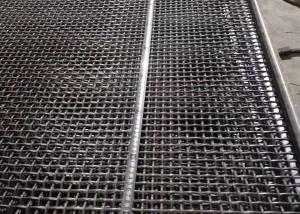 Rectangular Hole Mining Screen Mesh With Hook , Vibrating Screen Mesh