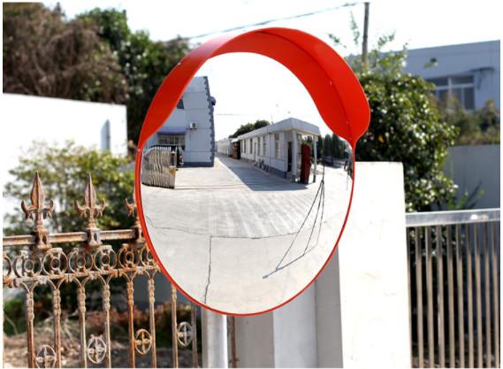 Quality Unbreakable 45cm Indoor Convex Mirror Wide Angle Acrylic Flexible Convex Round Mirror for sale