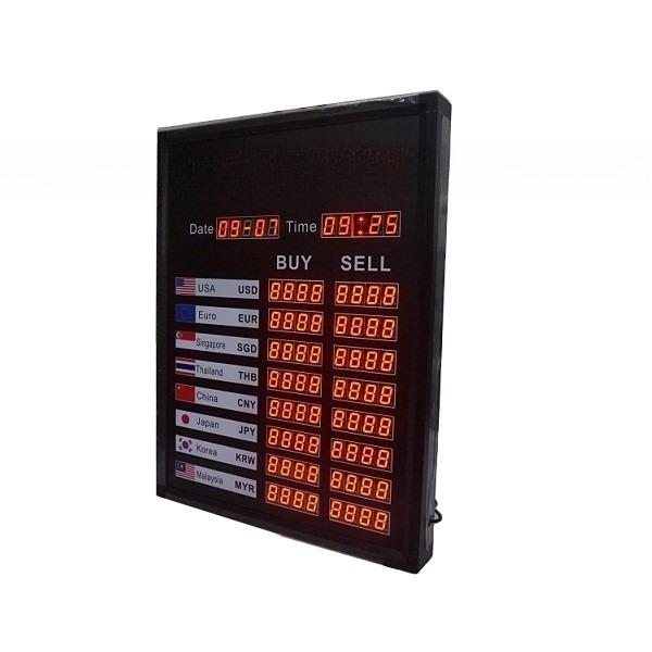 Professional 7 Segment Foreign Currency Exchange Rate Display Board with