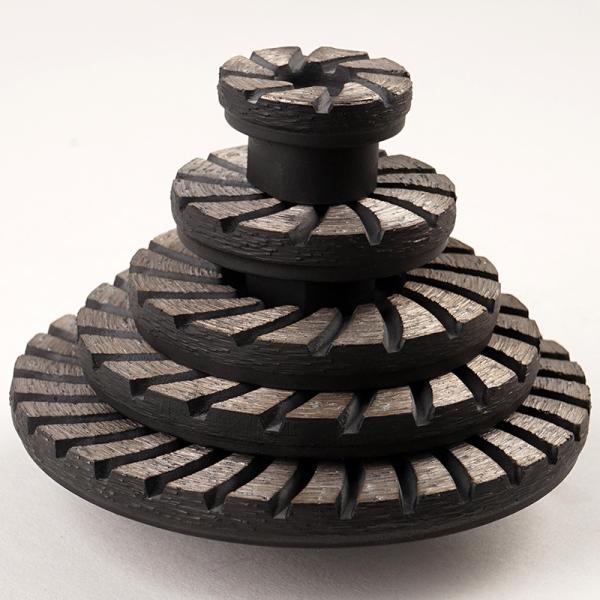 125mm 5'' Turbo Shaped Metal Bond Diamond Grinding Cup Wheels For Concrete Terrazzo Granite Marble Engineered Stone