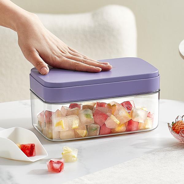 Quality Ice Cube Maker Mold for Freezer Ice Cube Tray With Ice Storage Bin for sale