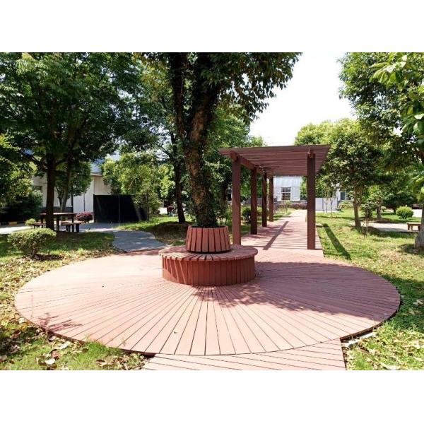 Synthetic WPC Wood Plastic Composite Decking for Outside Garden Decoration