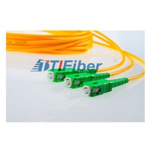 10M FTTH Fiber Patch Cord With SC / APC Singlemode Mutimode Simplex Duplex