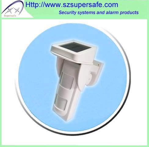 Quality Solar Powered Wireless Outdoor PIR Detector for sale