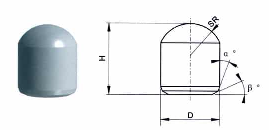 Ground Spherical Carbide Button Bits HIP Finished G20 Wear Resistance