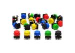 12x12x7.3mm Push Button Switch Cap 12V Round Assortment Kit DIY Project
