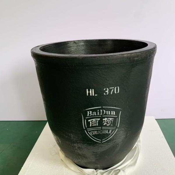 Round Silicon Carbide Graphite Crucible For Melting Aluminum Oxidation Resistance