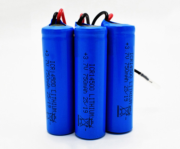 750mAh 3.7V ICR14500 Lithium Battery Odorless With PVC Jacket